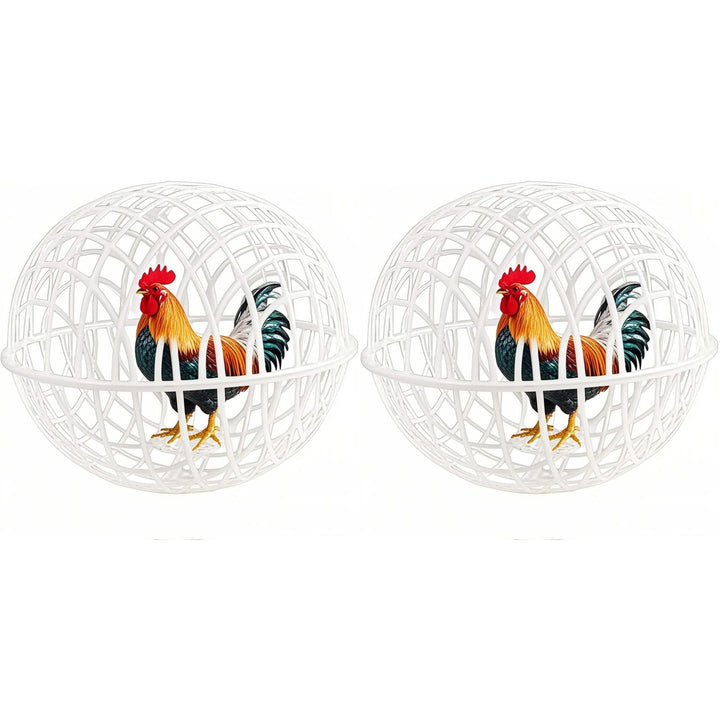 Movable Chicken Coop Ball â 2025 New Round Hutch for Free-Range Poultry â Rolling Cage for Chicks, & Rabbits â Prevents Dog Attacks & Horse Trampling â Outdoor Farm Pet Safety Gift