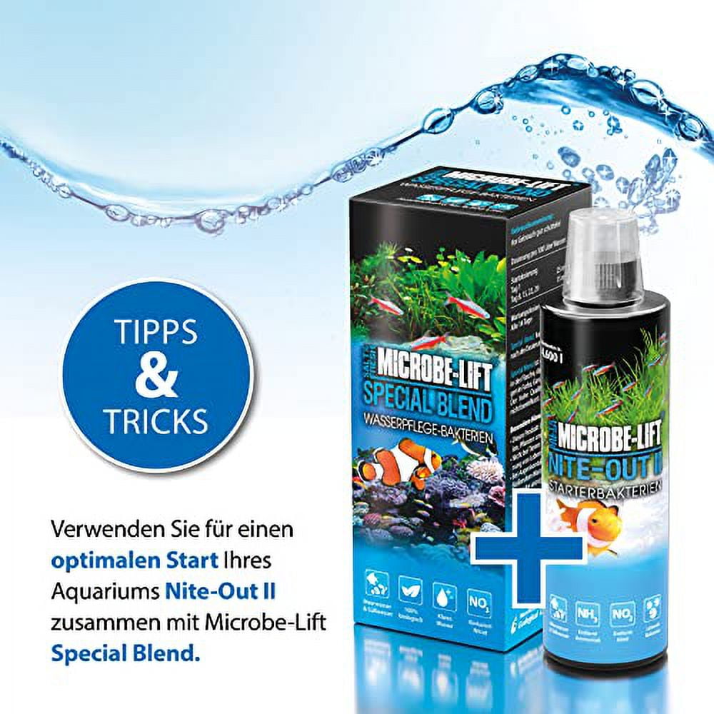 NITEH64 Nite-Out II Aquarium and Fish Tank Cleaner for Rapid Ammonia and Nitrite Reduction, Freshwater and Saltwater, 64 Ounces