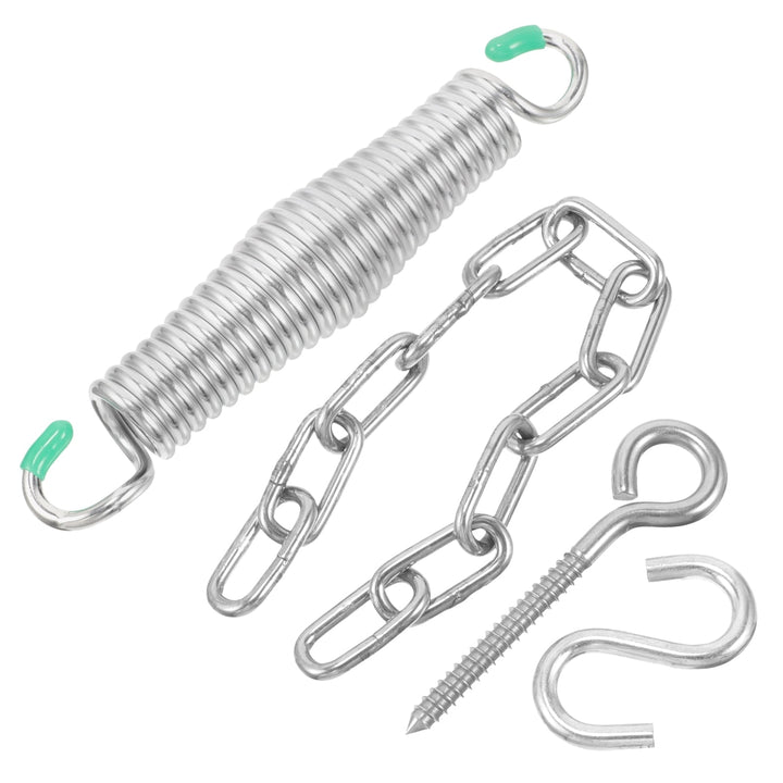 Nestingho 1Set Galvanized Iron Hammock Spring Kit For Hanging Chairs Plants Punching Bags Outdoor Supply Swing Fixing