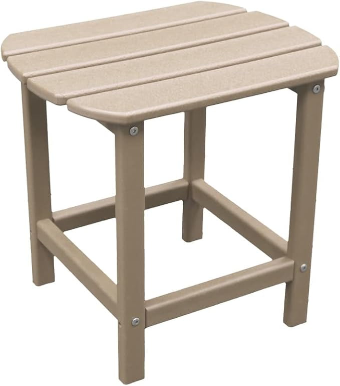 NewTechWood St Charles Antique Plastic Outdoor Side Patio Table