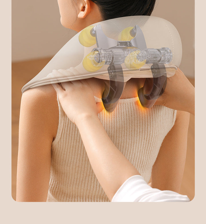 Ox Neck Massager Genuine Goods Back Waist Shoulder Spine Neck Kneading Handy Gadget Trapezius Massage Instrument