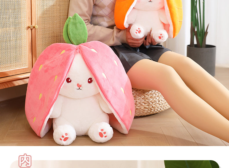 Pacify Transformation Girl Gift Sleep Hug Strawberry Rabbit