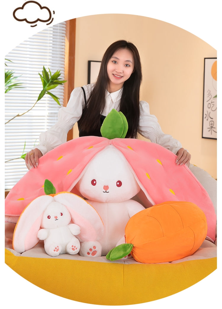 Transformation Rabbit Cute Carrot Birthday Gift Doll
