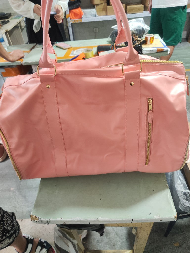 Foldable Women's Outdoor Gym Bag Overnight Luggage Bag