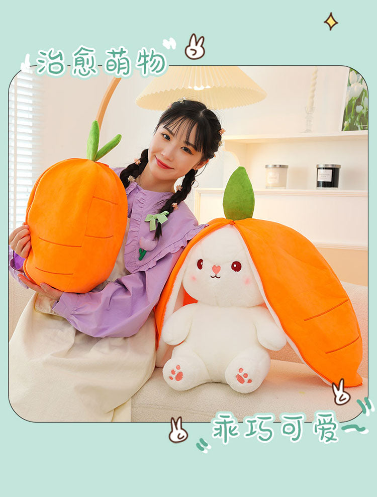 Internet Celebrity Transformed Fruit Plush Toys Strawberry Rabbit