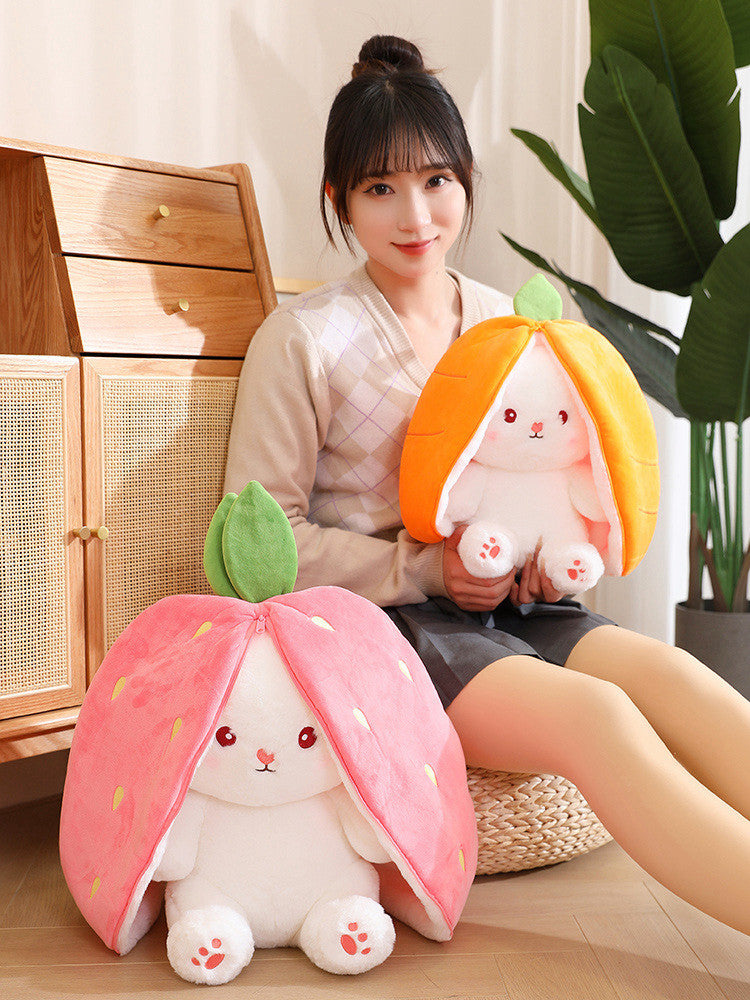 Pacify Transformation Girl Gift Sleep Hug Strawberry Rabbit