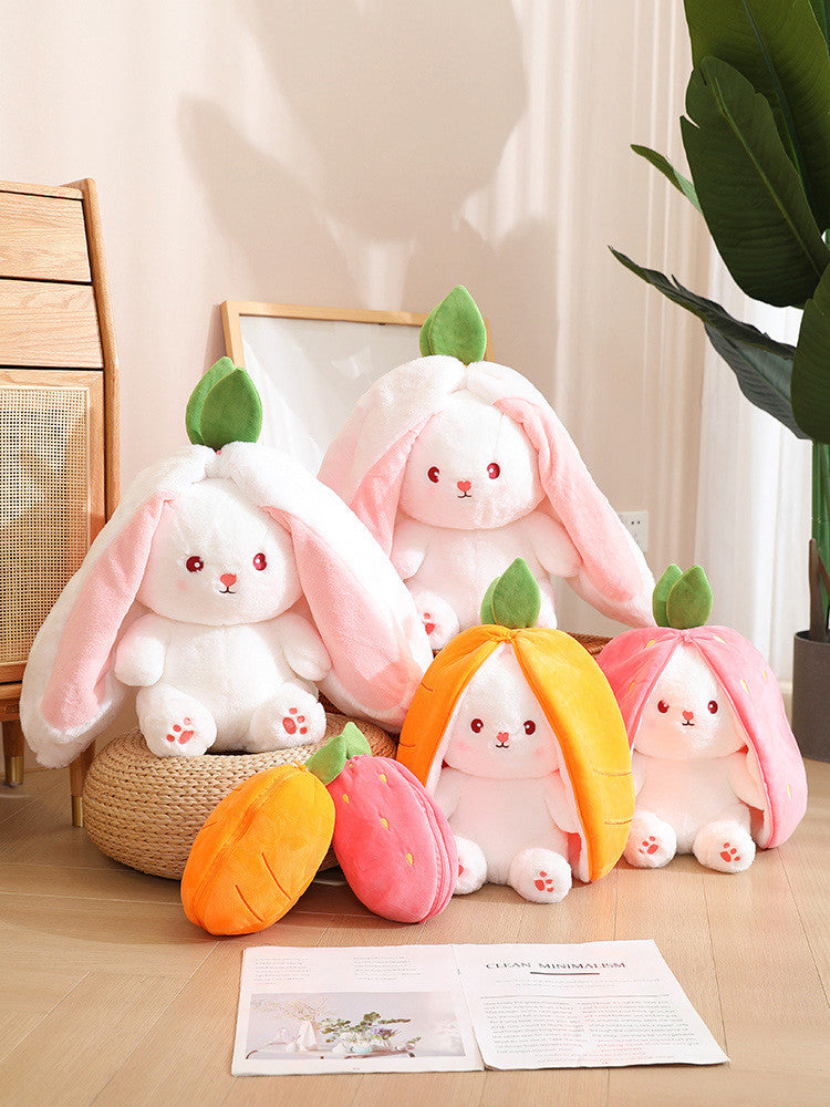 Pacify Transformation Girl Gift Sleep Hug Strawberry Rabbit