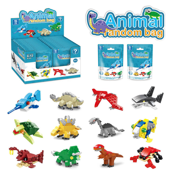 Building Blocks Capsule Toy Funny Blind Box Kindergarten Birthday Small Gift Easter Gift Puzzle Egg Capsule Toy Toy Animal Egg