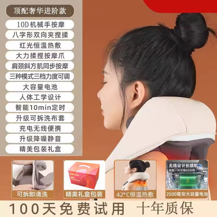 Ox Waist and Back Trapezoid Muscle Dredge Neck Massager