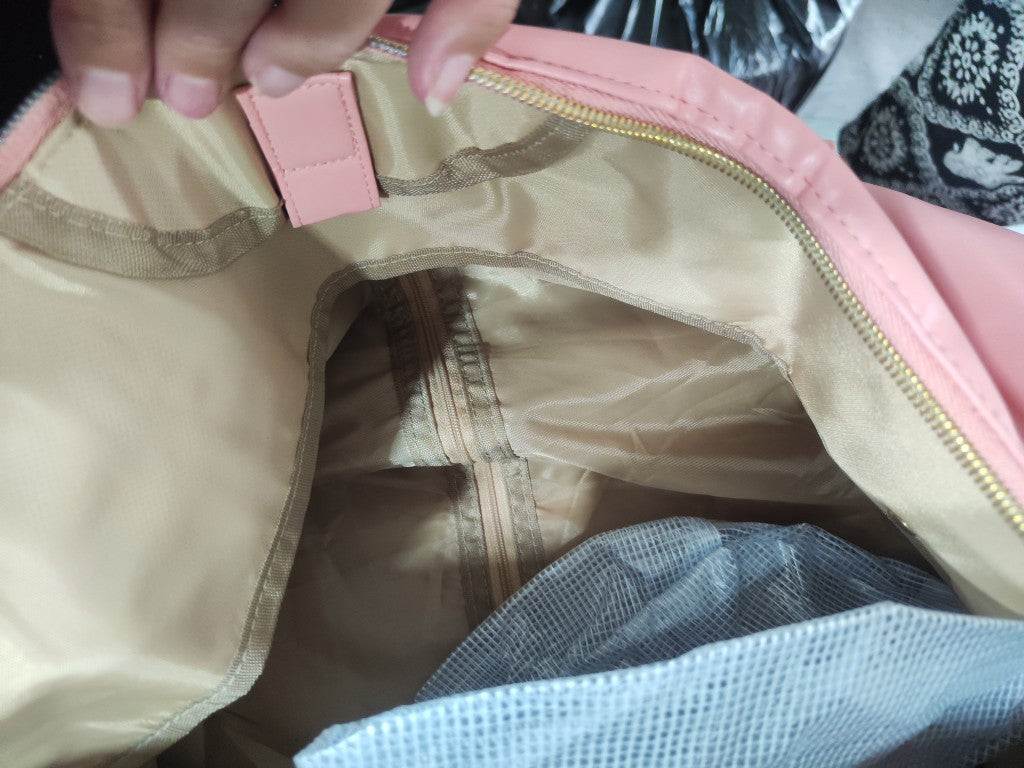 Foldable Women's Outdoor Gym Bag Overnight Luggage Bag