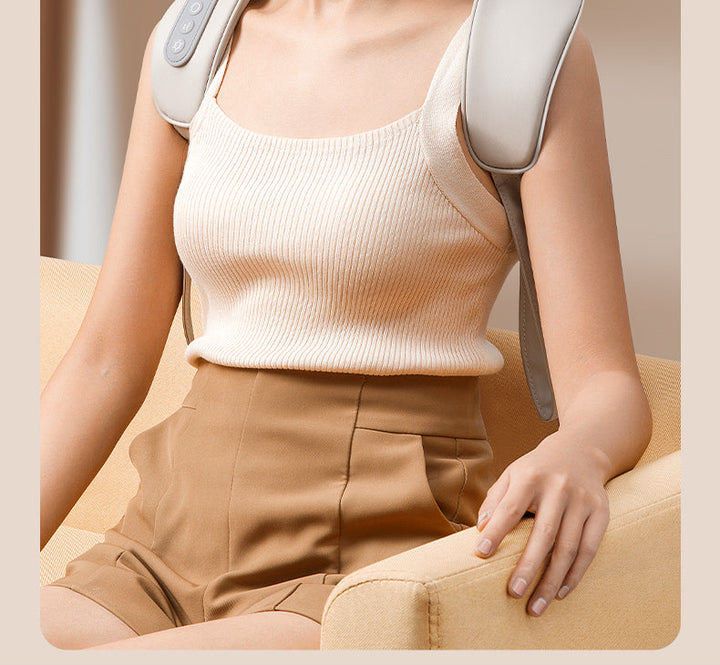 Ox Neck Massager Genuine Goods Back Waist Shoulder Spine Neck Kneading Handy Gadget Trapezius Massage Instrument