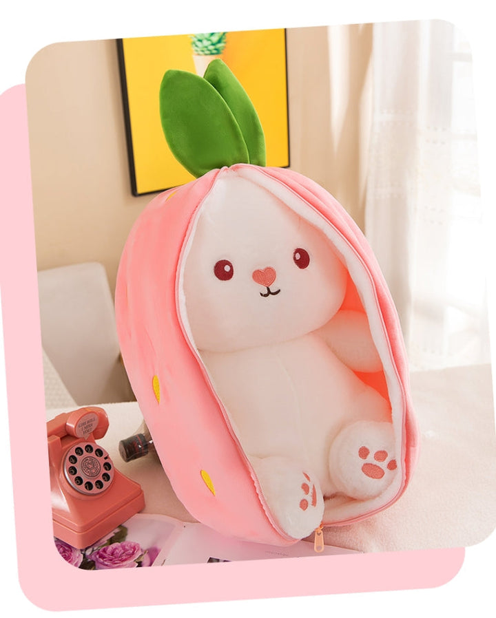 Transformation Rabbit Cute Carrot Birthday Gift Doll