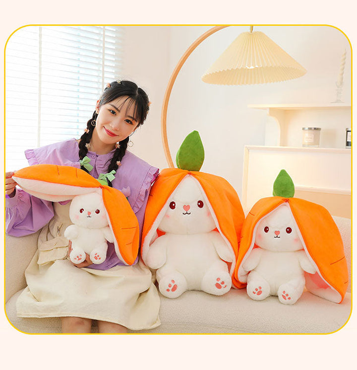 Internet Celebrity Transformed Fruit Plush Toys Strawberry Rabbit