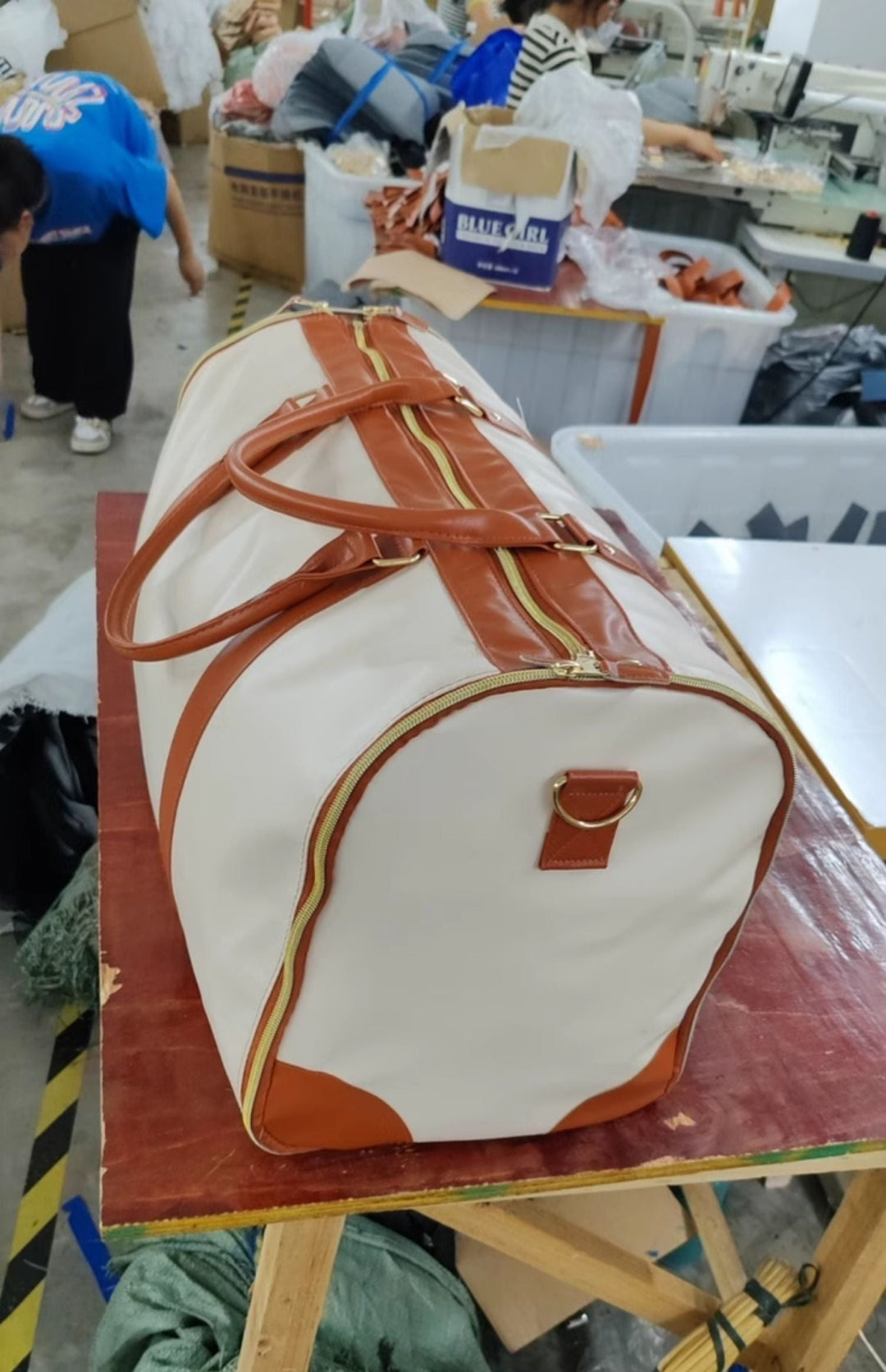 Foldable Women's Outdoor Gym Bag Overnight Luggage Bag