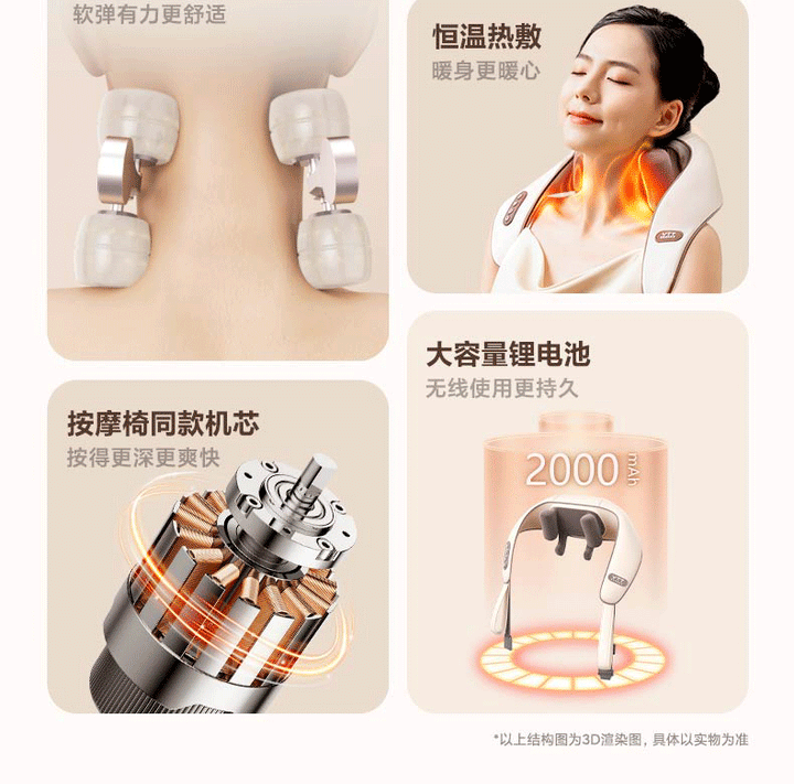 Mini Shoulder and Neck Massage Instrument Trapezoid Muscle Waist Back Neck Waist Back Neck Shoulder Neck Massager Acupuncture Massage