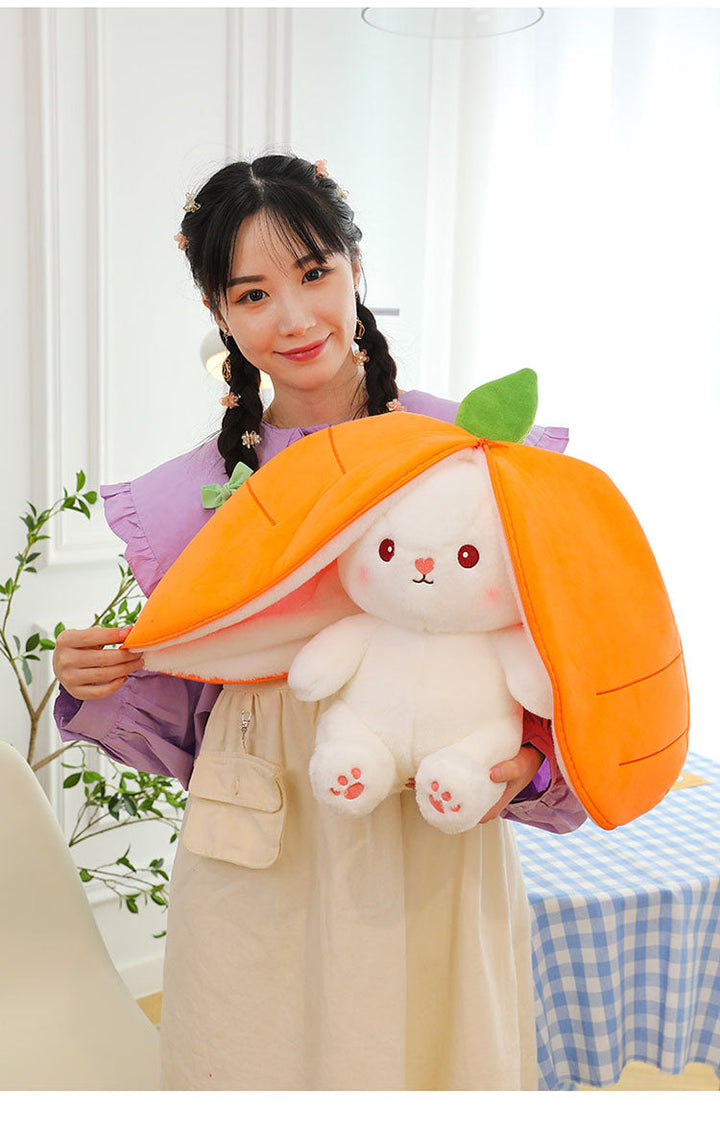 Internet Celebrity Transformed Fruit Plush Toys Strawberry Rabbit