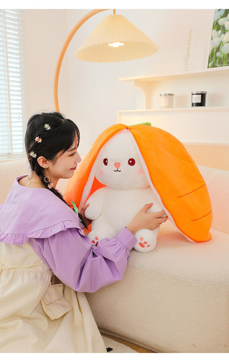 Internet Celebrity Transformed Fruit Plush Toys Strawberry Rabbit