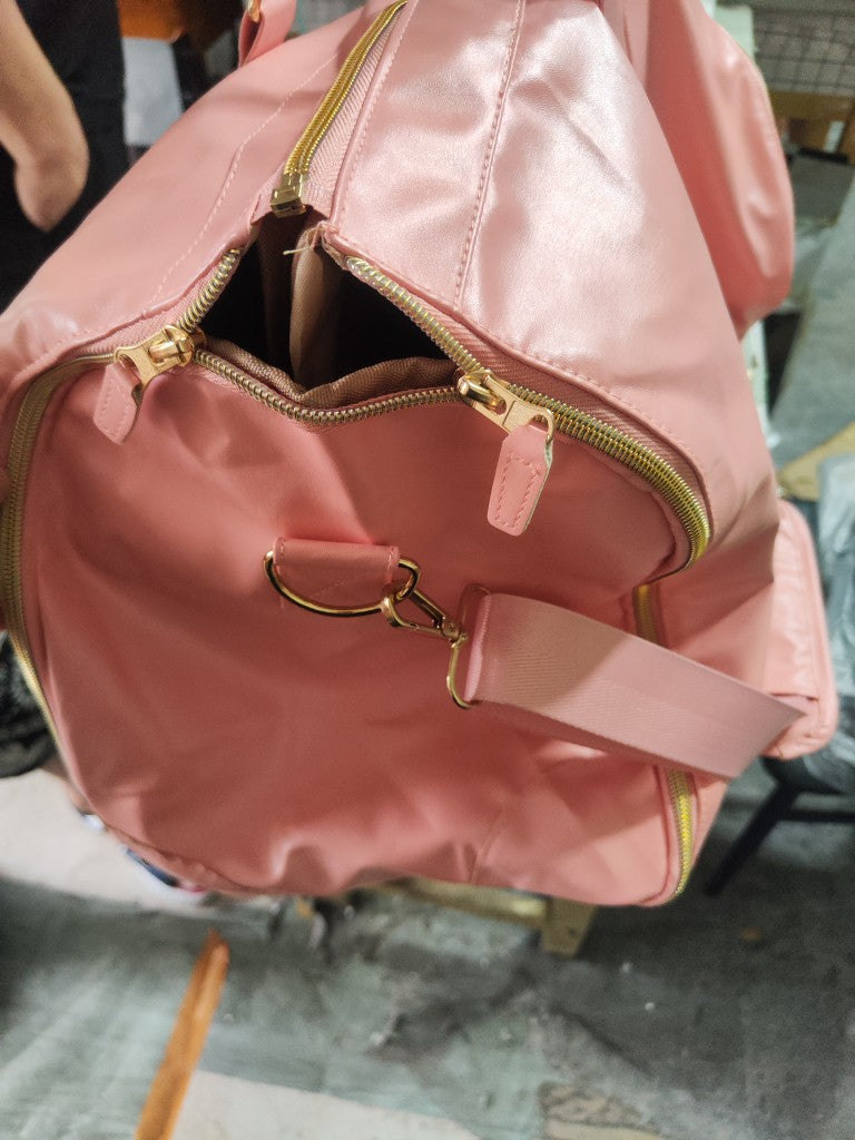 Foldable Women's Outdoor Gym Bag Overnight Luggage Bag