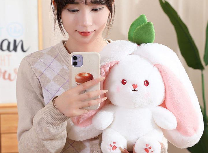 Pacify Transformation Girl Gift Sleep Hug Strawberry Rabbit