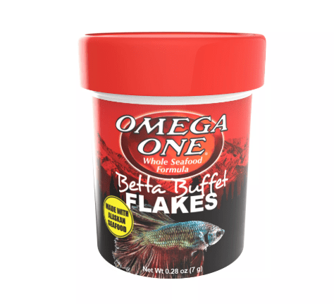 Omega™ Betta Buffet Flakes Fish Food, 0.28 Oz