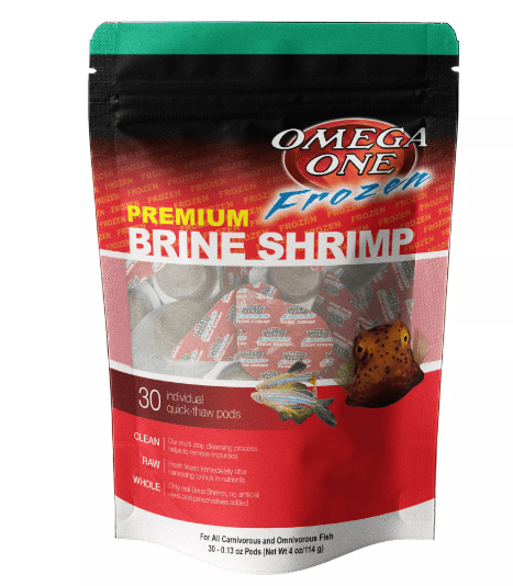 Omega™One Frozen Brine Shrimp Fish Food, 4 Oz