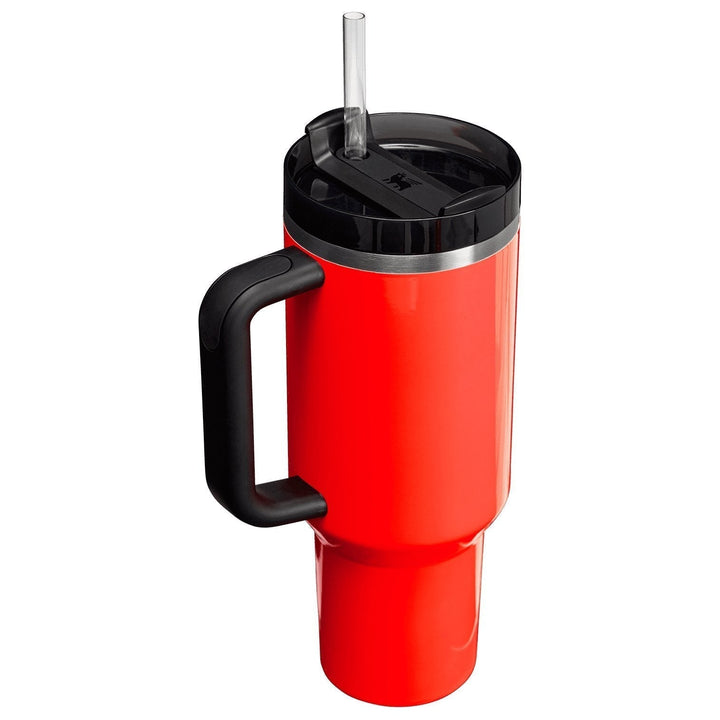 Stanley Cup 40oz Neon Orange Tumbler with Handle