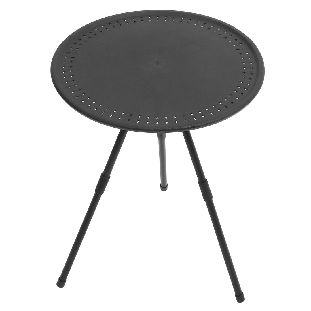 Pawsdot Compact Hiking Table for Home Use Round Black 1Pack