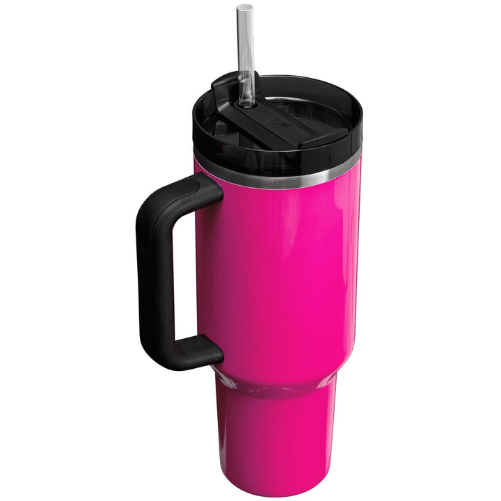 Stanley Cup 40oz Electric Pink Tumbler with Handle