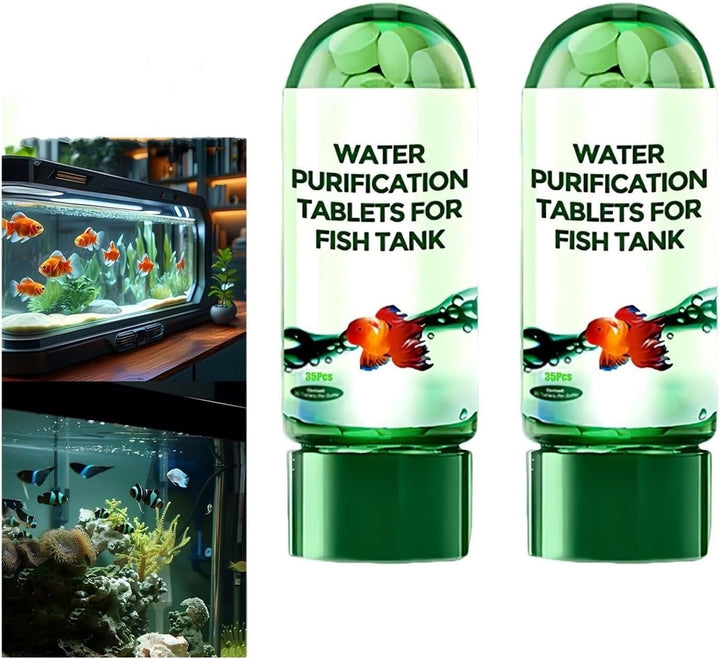 Powerful Aquarium Water Purification Tablet Water Purification Tablets Water Clarifier For Fish Tank Water Tablets Purification For Drinking Water Purification Tablets For Fish Tank(2PCS)