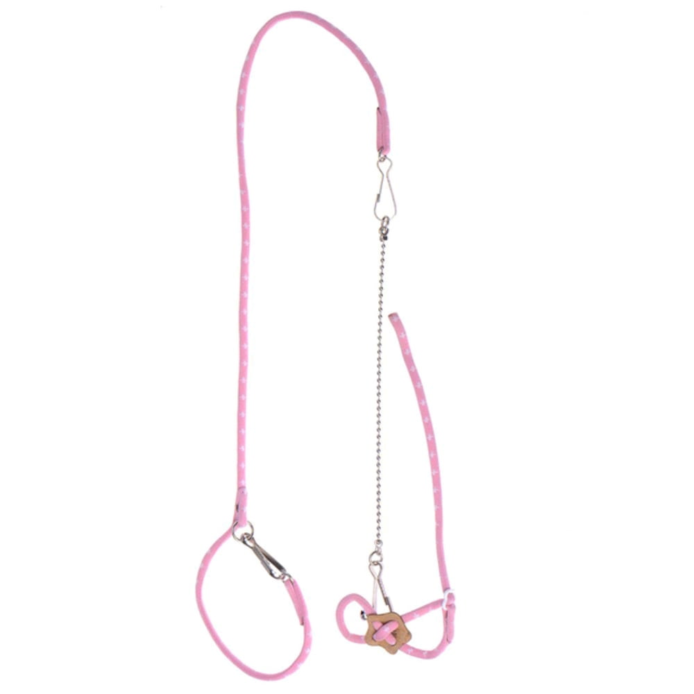 QUTETN Hamster Small Pet Harness With Bell Adjustable Pet Rat Mouse Hamster Harness Rope Vest Leash Traction Rope For Ferrets Pet Rats