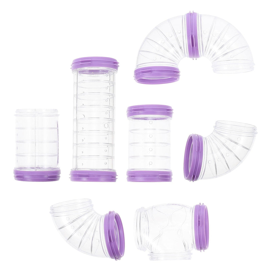 Raindrops DIY Hamster Tube Set for Small Animals - Purple