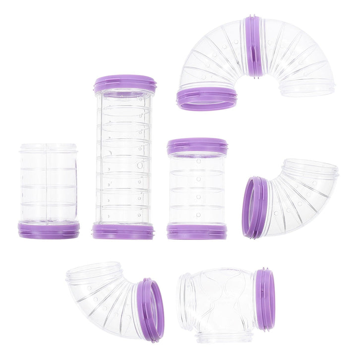Raindrops DIY Hamster Tube Set for Small Animals - Purple