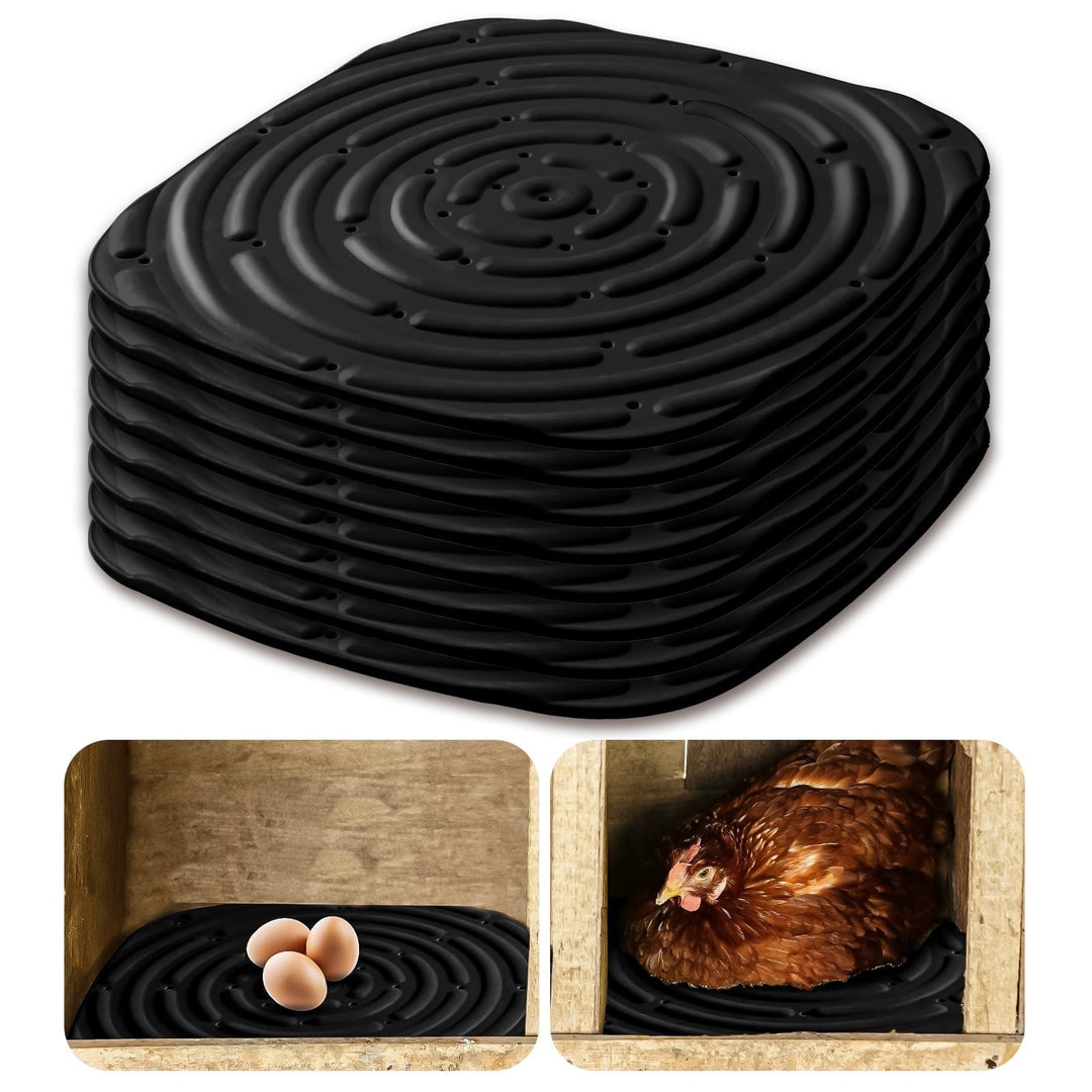 Rechale 8 Pack Washable Chicken Nesting Pads for Laying Eggs, Nesting Pads for Chicken Coop, Nesting Box Pads for Chickens, Durable Chicken Bedding for Coop, Poultry Nest Box Pads for Chickens