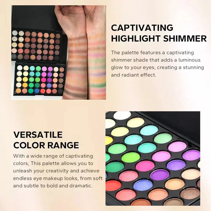 40-Color Earth Tone Eyeshadow