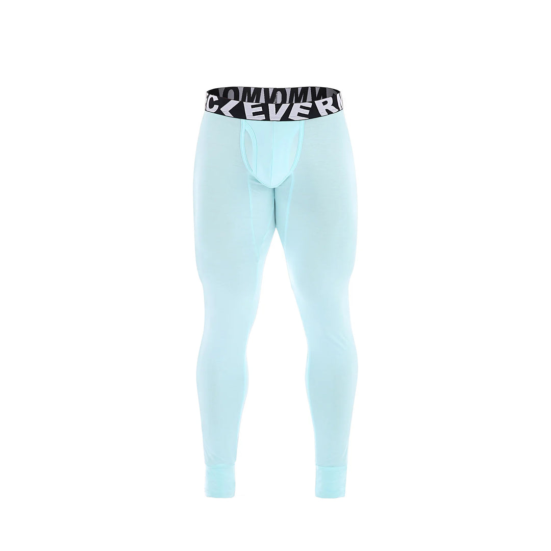 CLEVER-MENMODE Thermal Underwear Men's Sexy Penis Pouch Thermo Long Johns Pants Modal Leggings Bottoms Warm Pants Elastic