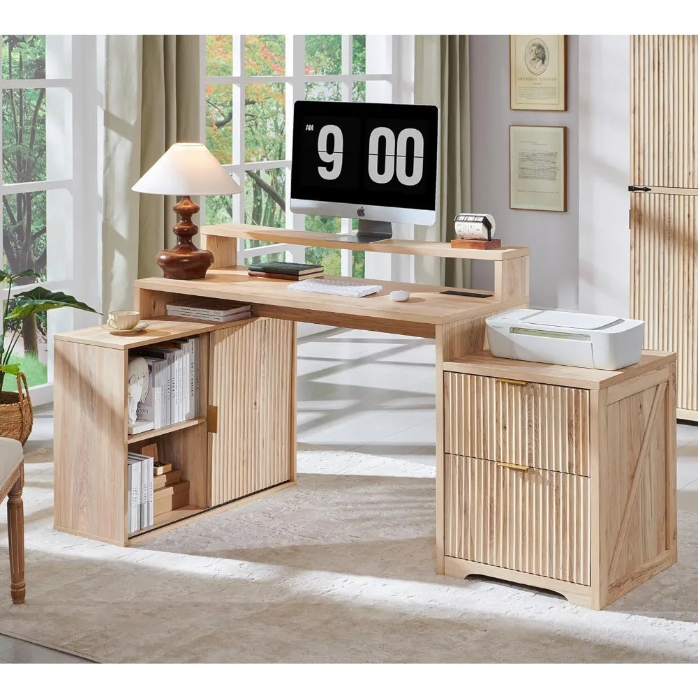 Modern L-Shaped Office Desk