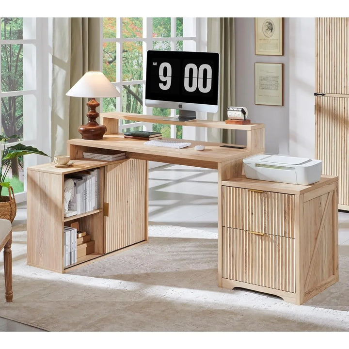 Modern L-Shaped Office Desk