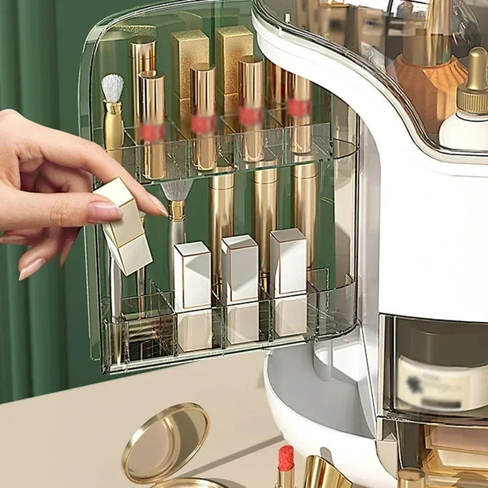 Transparent Desktop Makeup Organizer