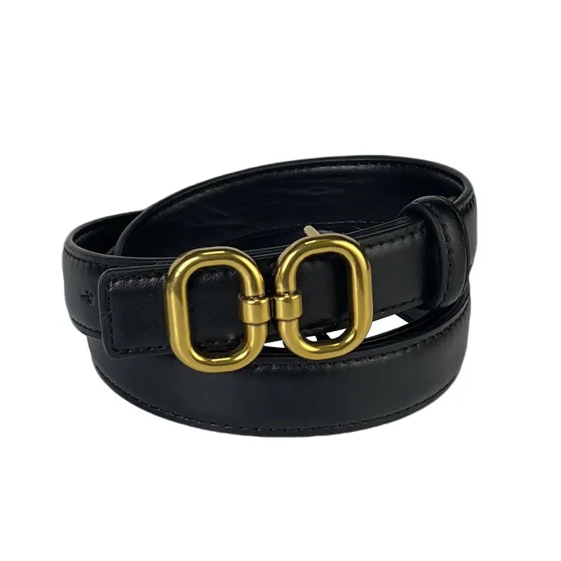 2025 luxury brand leather belt for men women designer alloy buckle waist strap female jeans trouser dress waistband