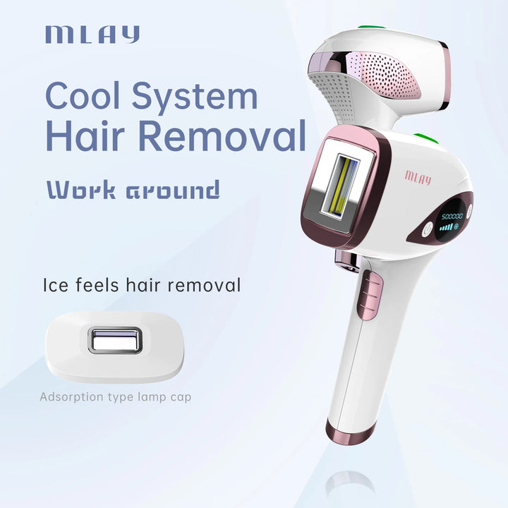 MLAY T4 IPL Laser Hair Removal Machine Ice Cool Permanent Face Body Bikini Epilator With 500000 Shots For Women Men Home Use