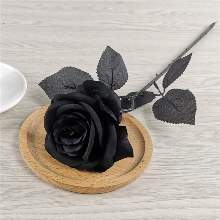Artificial Black Rose Heads