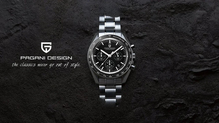 PAGANI DESIGN Moon Mens Watches 2023 Top Brand Luxury Quartz Watch For Men Chronograph Luminous Sapphire Mirror Waterproof Clock