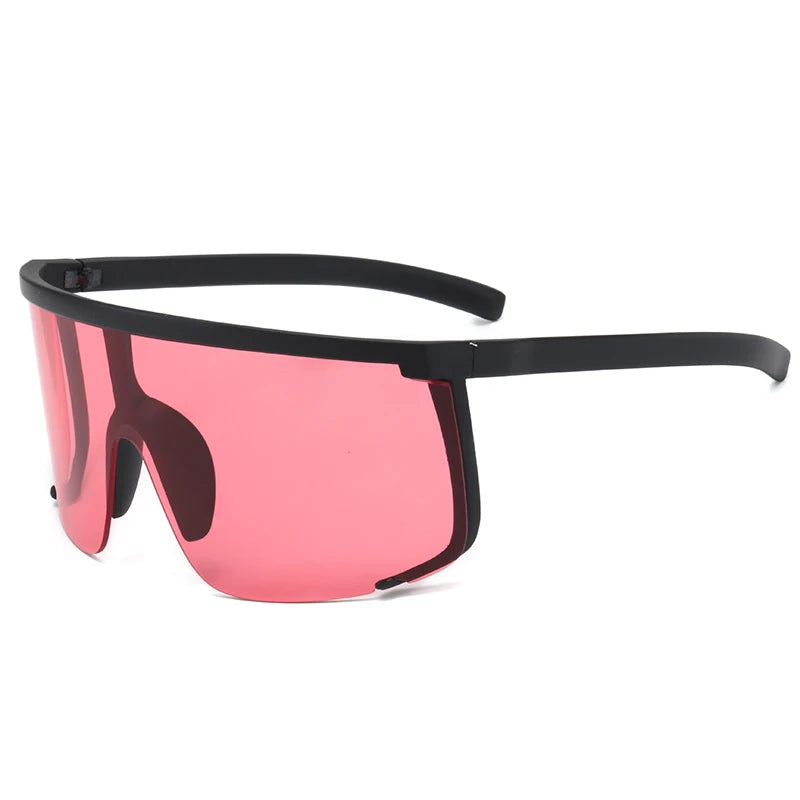 One Piece Sunglasses Men Onepiece 2021 Women Oversize Shield Visor Women Sexy Fashion Men Flat Top Windproof Sport Sunglasses
