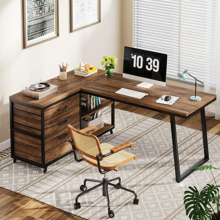 Office Desk with Storage