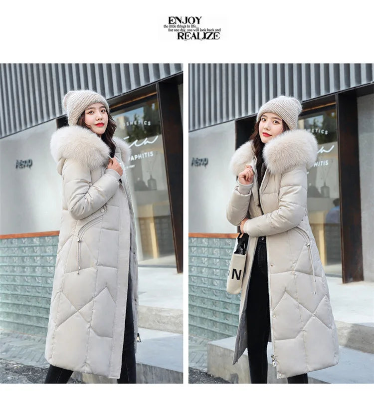 2024 New Autumn Winter Coat Women Thicken Warm Oversized Hoodies Casual Loose Korean Autumn Winter Fashion  Cotton Parkas Coat