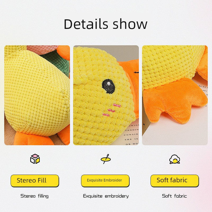 Dog Toy Relieving Stuffy Handy Gadget Self-Hi Stuffed Bite-Resistant Molar Sound Puppy to Sleep with Corgi Interactive Pet Supplies