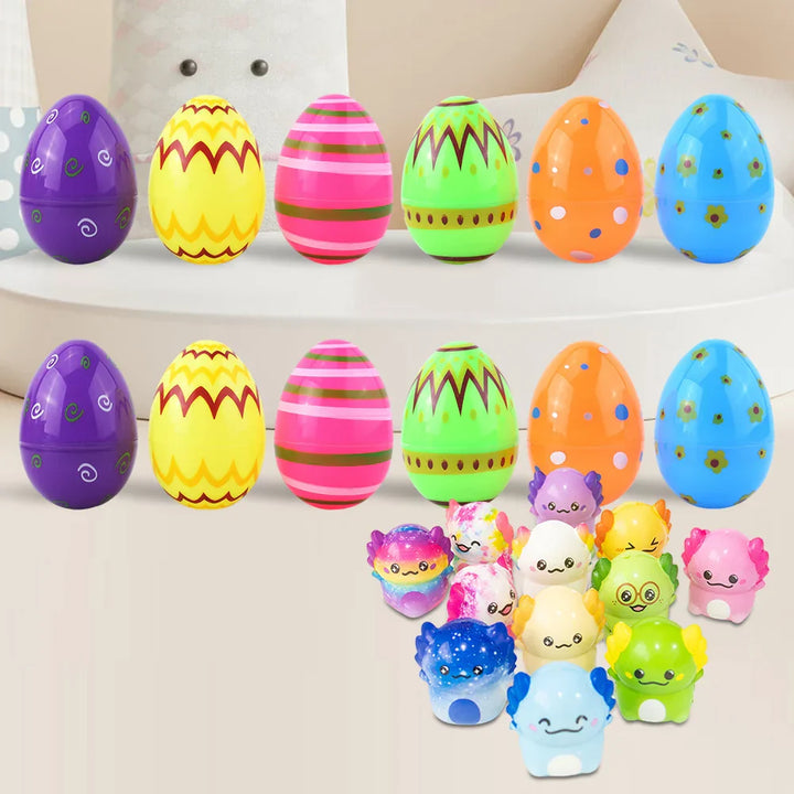 Prefilled Easter Eggs with Stress Relief Toys Easter Basket Stuffers Surprise Easter Eggs for Kids Easter Egg Hunt Game and Part