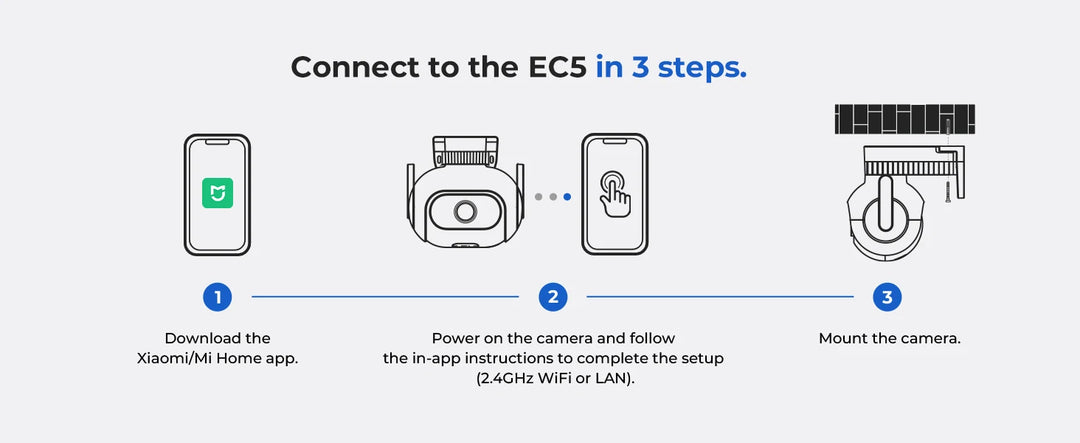 IMILAB EC5 -Smart Security System Kit, Outdoor Video Surveillance, Wireless App Control, Floodlight Camera, Wi-Fi, 2K