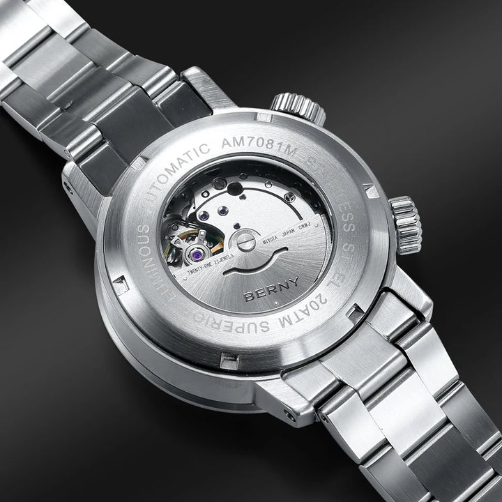 20Bar Diver Automatic Watch For Men Miyota 8205 Super Luminous Sapphire Swim Sport Mechanical Automatic Self Winding Wristwatch
