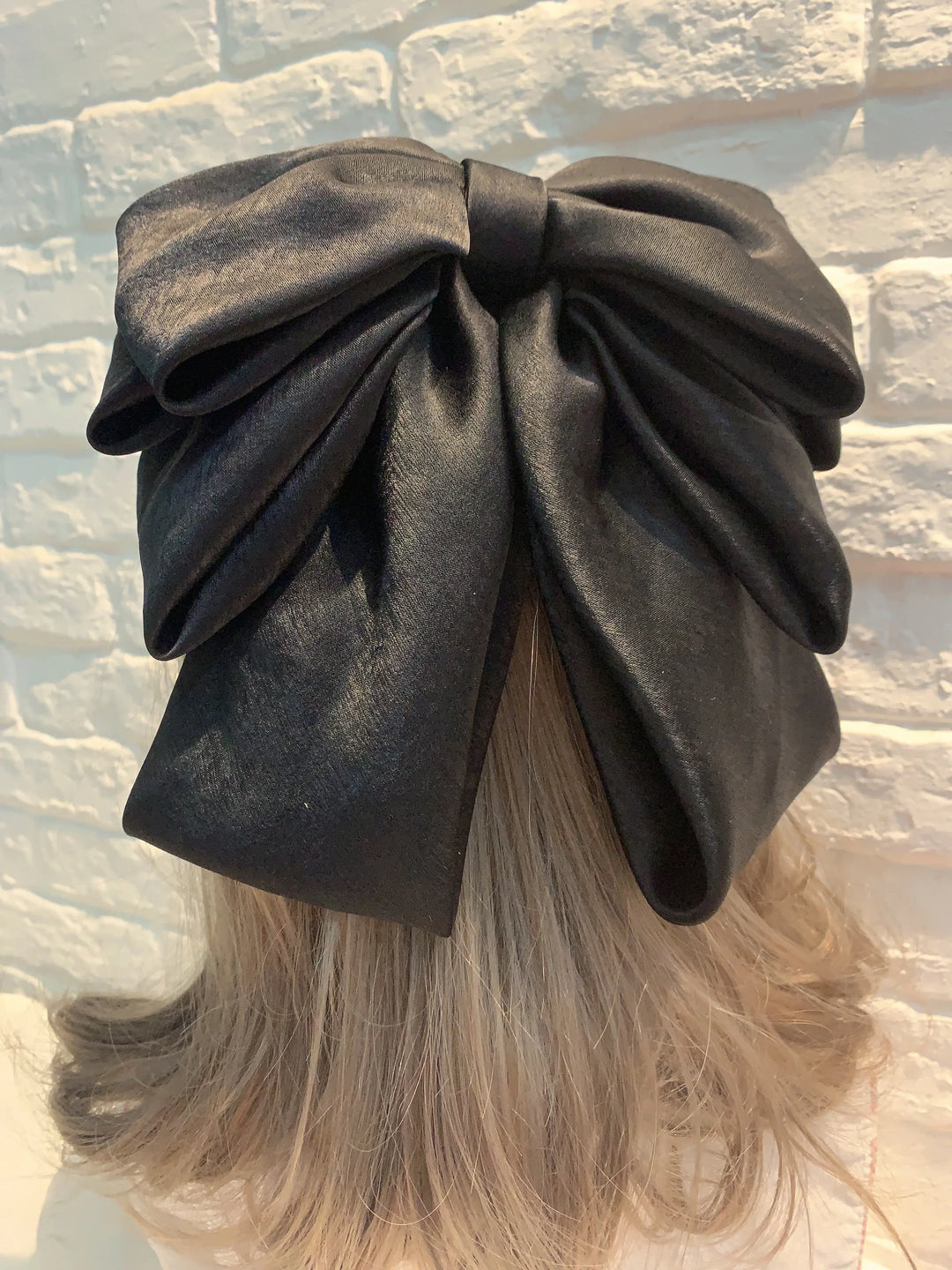 Fashion Pink Big Bow Hairpin Women's Bows Hair Accessories Long Ribbon Hair Clip for Girls Sweets Four-layer Satin Chiffon Bow